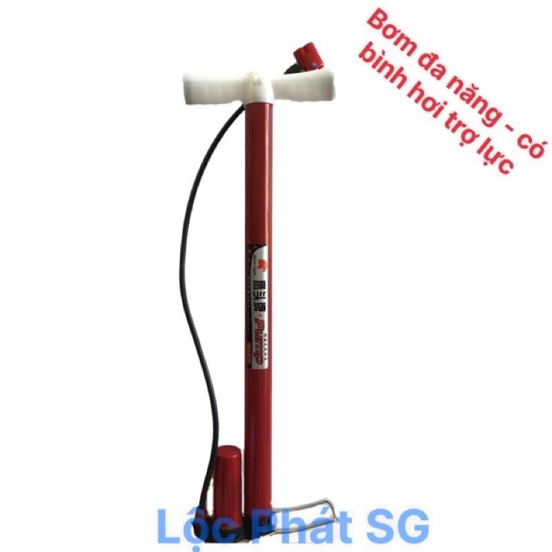 Bơm hơi xe đạp, xem máy, ôtô - có bình hơi trợ lực