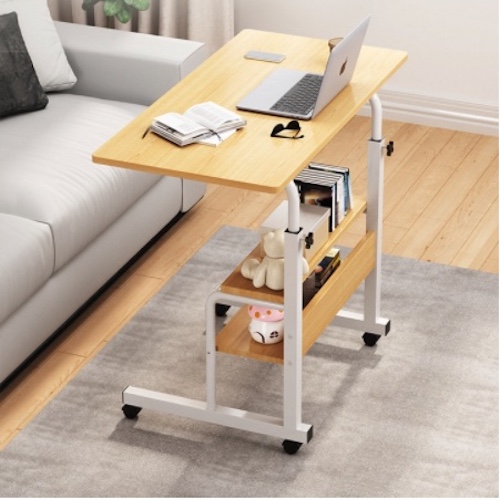 Bàn Làm Việc Kệ Sách Tại Giường Có Bánh Xe Tiện Lợi UDesk&Dura
