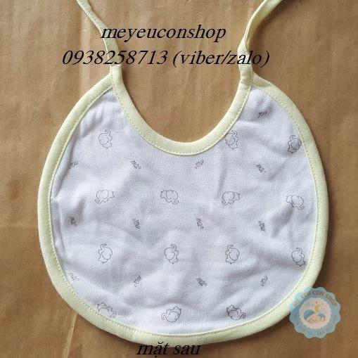 Yếm Cột Dây Jou Cotton 2 Lớp Mềm Mịn, Thấm Hút Tốt Cho Bé Từ Sơ Sinh - BÉ GÁI
