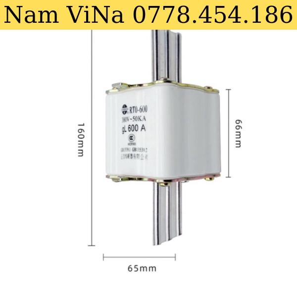 Cầu chì Zhengrong RT0-600 gL 500A, 600A 380V~50KA