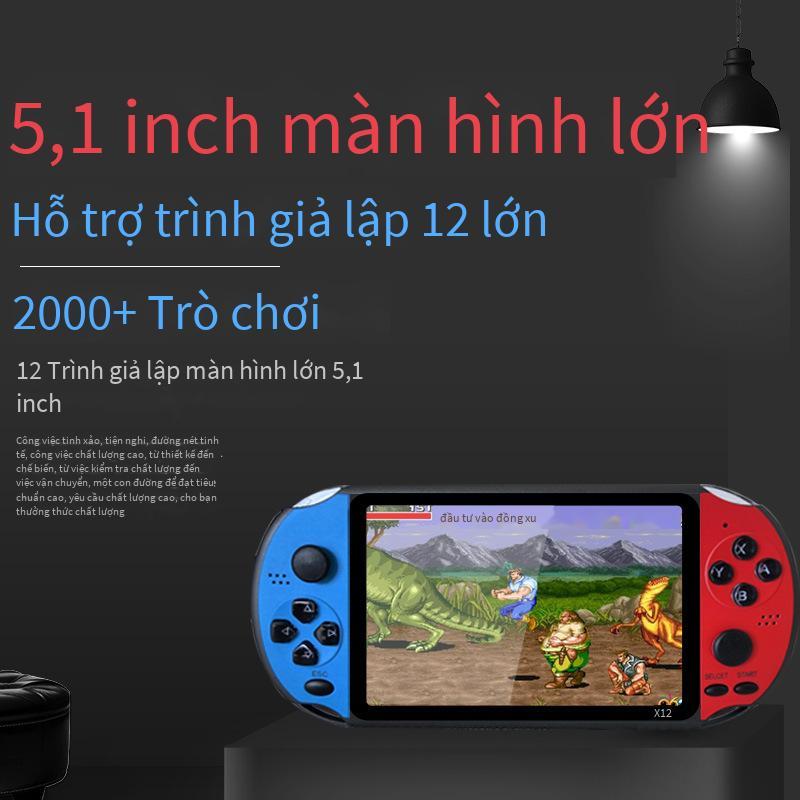 Máy chơi game cầm tay Overlord Boy PSP phong cách mới nhất X12 hoài cổ GBA arcade FC game đỏ trắng máy