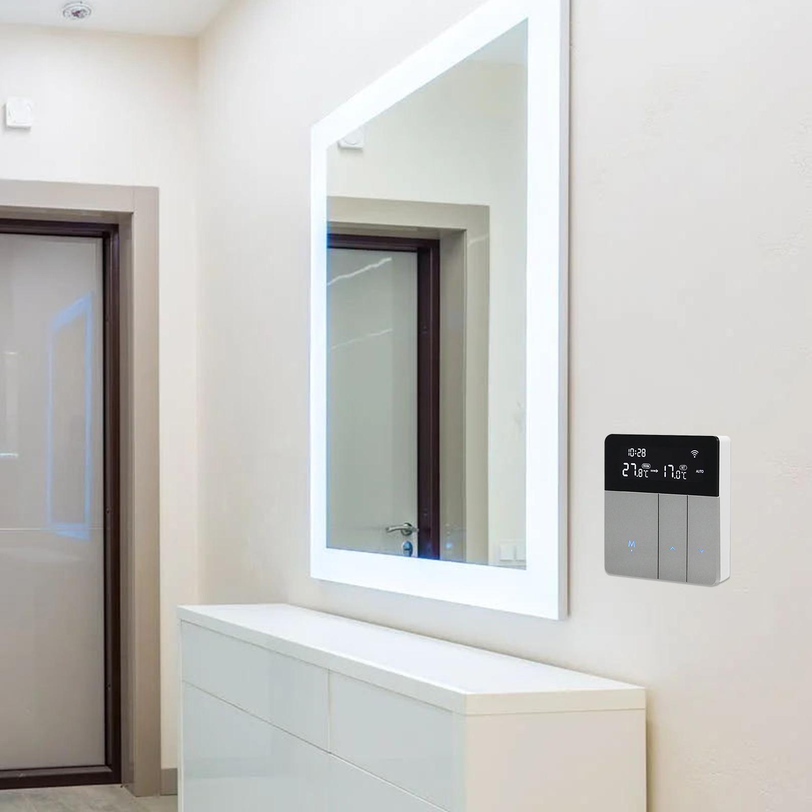 Bộ Điều Nhiệt Thông Minh Wifi Với Màn Hình Lcd Điều Khiển Qua Ứng Dụng & Điều Khiển Bằng Giọng Nói