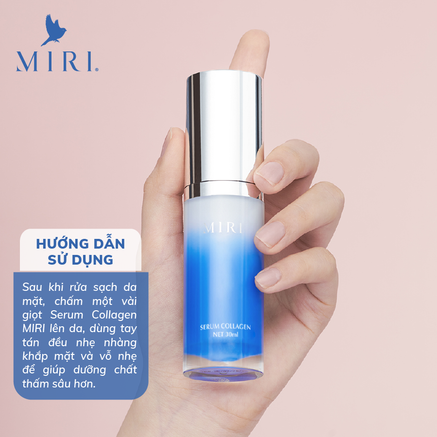 COMBO CHỐNG LÃO HÓA: Serum Collagen MIRI  30ml &amp; Under Eye Serum For Dark Circles MIRI 10gram