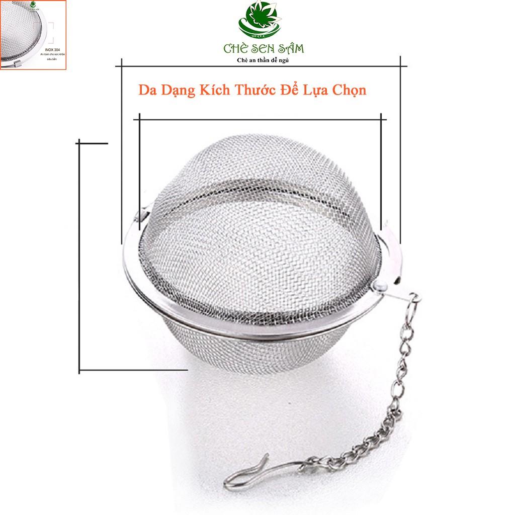 Bóng Lọc Lưới Inox 304 ️ F͢R͢E͢E͢S͢H͢I͢P͢  ️ Lọc Trà Inox, Có Dây Treo, Cứng, Bền, Không Gỉ