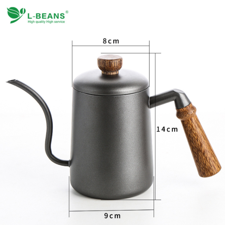 Bình pha, rót cà phê, trà cổ ngỗng drip L-Beans SD-600 - Dung tích: 600ml, Sử dụng đun được trên bếp từ, bếp gas, hồng ngoại - HÀNG NHẬP KHẨU