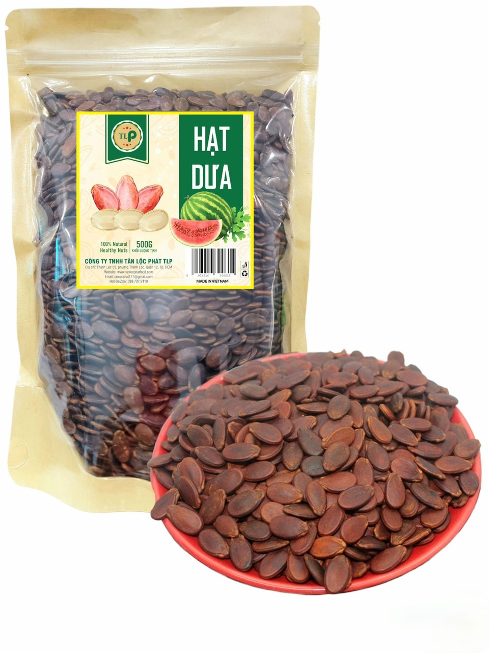 500G HẠT DƯA TO BÉO THƠM NGON ĂN VẶT MỖI NGÀY TÂN LỘC PHÁT