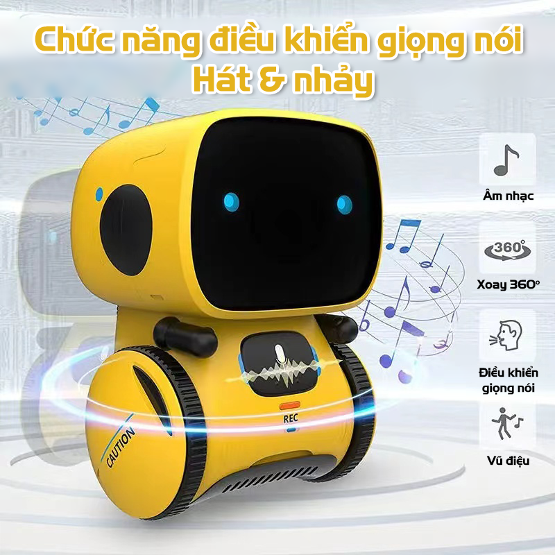 Robot thông minh điều khiển từ xa, hát nhảy theo lập trình, đồ chơi giáo dục
