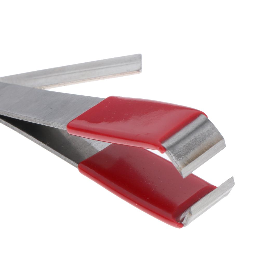 2pcs Stainless Steel 4 In 1 Quick Knot Tying Tool Fishing Clippers Red