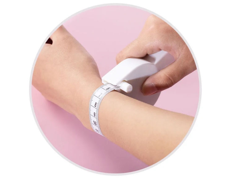 Thước dây rút tự động chữ Y có tay cầm để đo vòng eo vòng tay vòng chân 1.5 mét-Tặng cây gãi ngứa inox gấp gọn