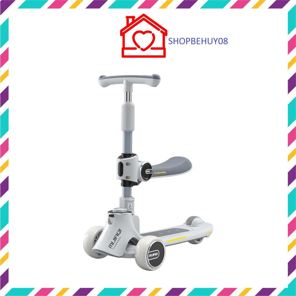 Xe scooter cho bé đa năng bánh phát sáng, chất liệu an toàn chống trơn trượt