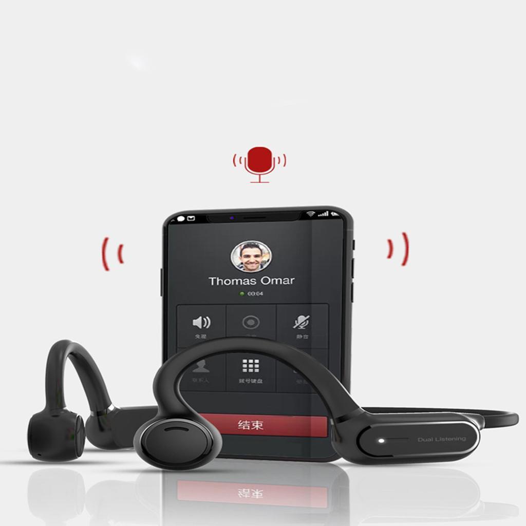 Bone Conduction Headphones Open Ear Bluetooth Wireless Headset For Plogging Running Driving