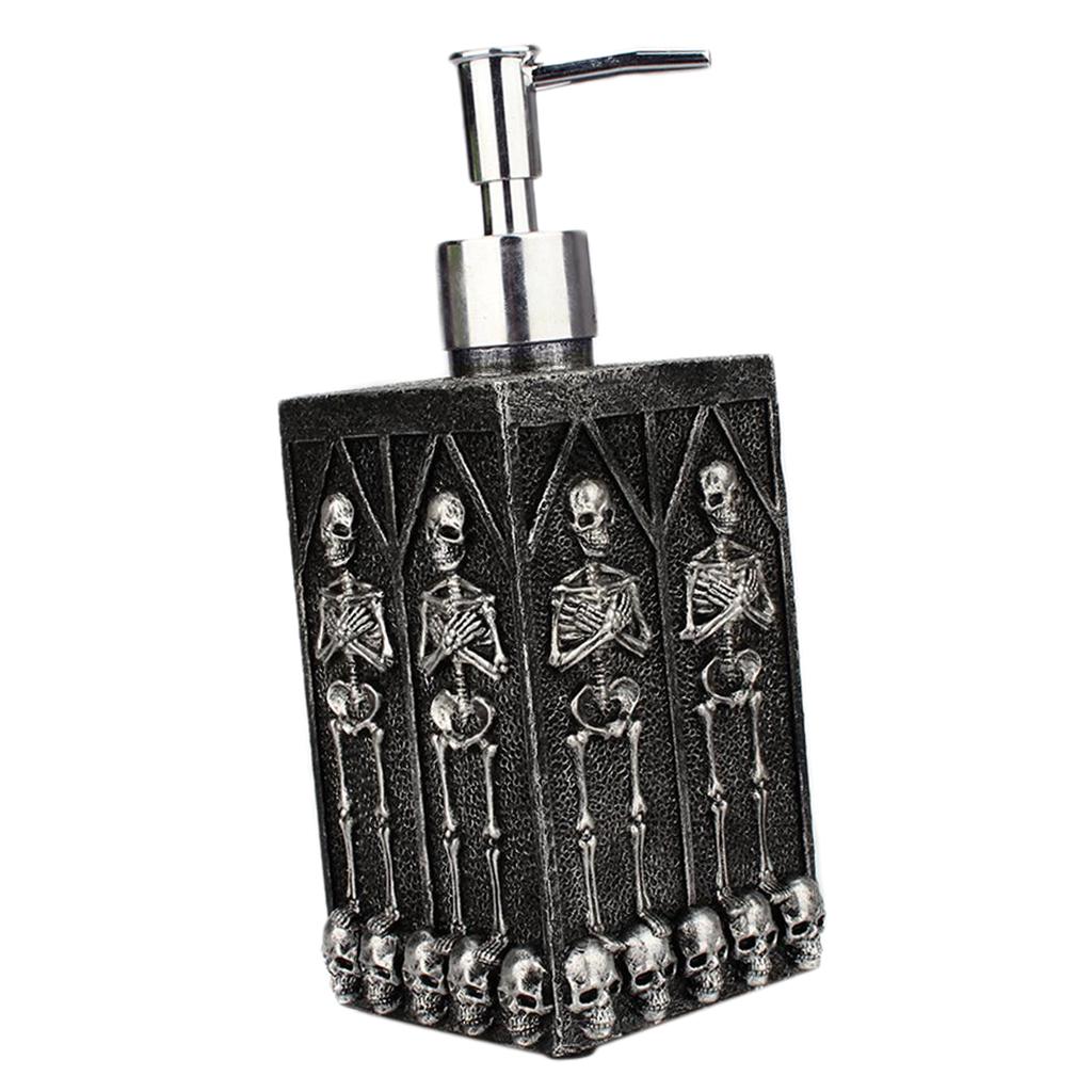 Resin Pump Bottle, 460ml Refillable Shampoo and Conditioner Dispenser, Hand Sanitizer, Shower Gel Bottles with Pump for Bathroom - Cool Decorations