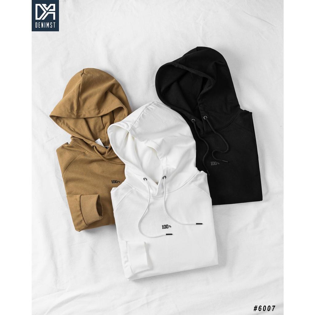 Áo hoodie nỉ nam100 PERCENT DENIMST 6007