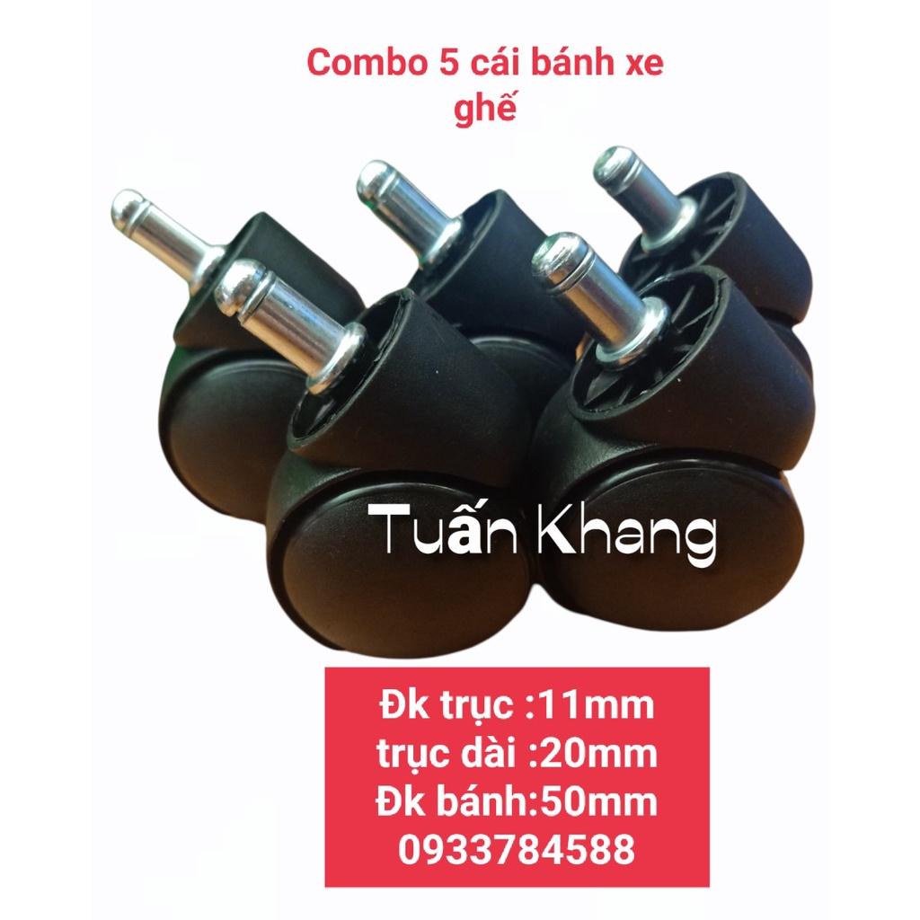 Combo 5 cái bánh xe ghế xoay văn phòng