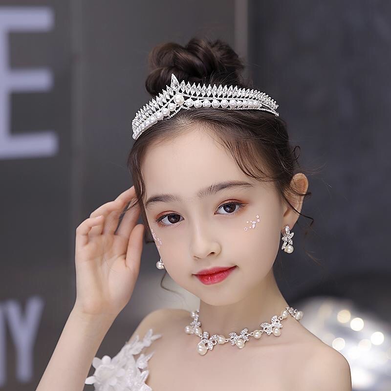 Cài Tóc Vương Miện Đính Đá Pha Lê Siêu Sang Trọng Quý Phái Dàng Cho Cô Dâu