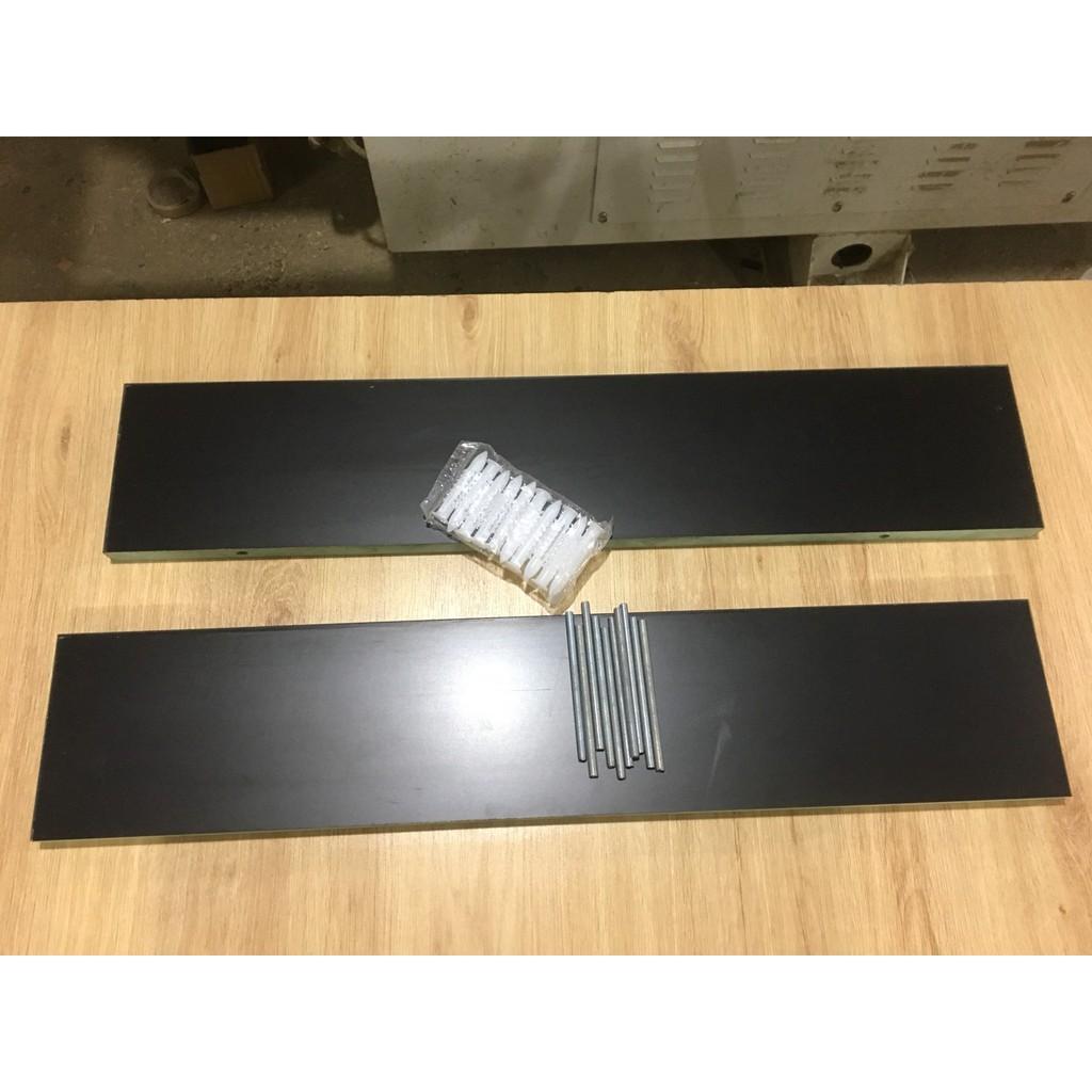Combo 2 thanh Kệ gỗ treo tường kích thước 600x150mm, kèm phụ kiện lắp ráp