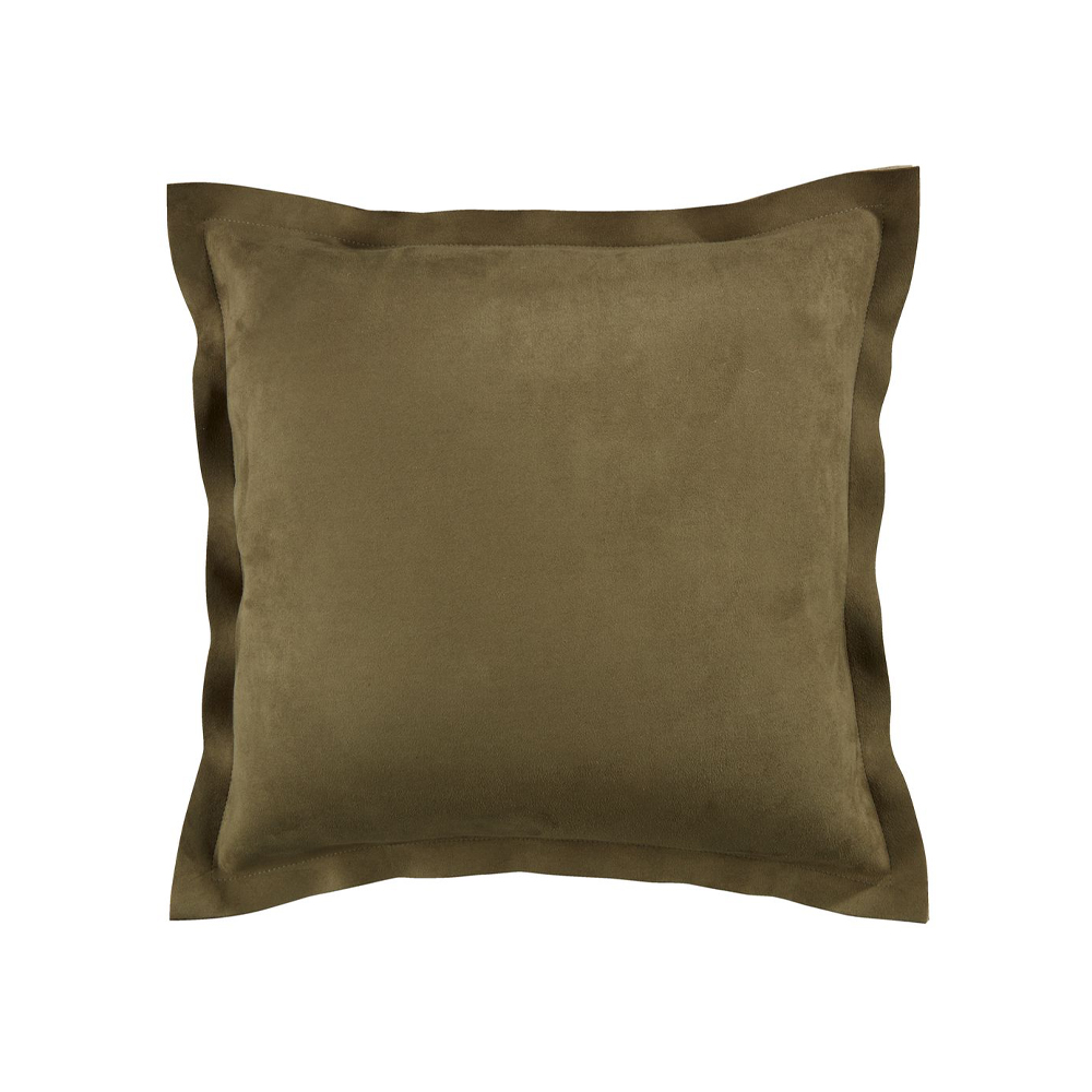 Gối trang trí | JYSK Alm | polyester | xanh olive | R45xD45cm