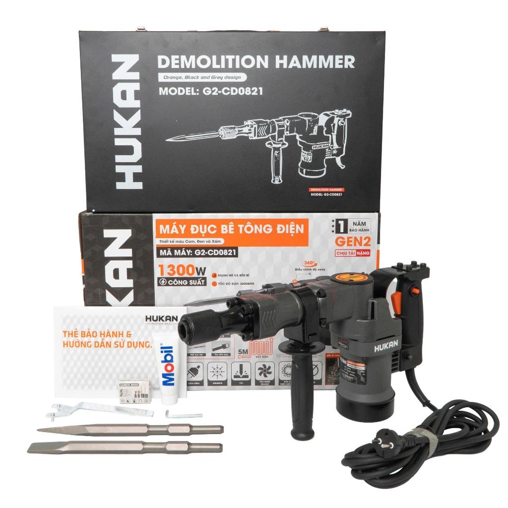 MÁY ĐỤC 17MM 1300W G2-CD0821 HUKAN -HÀNG CHÍNH HÃNG