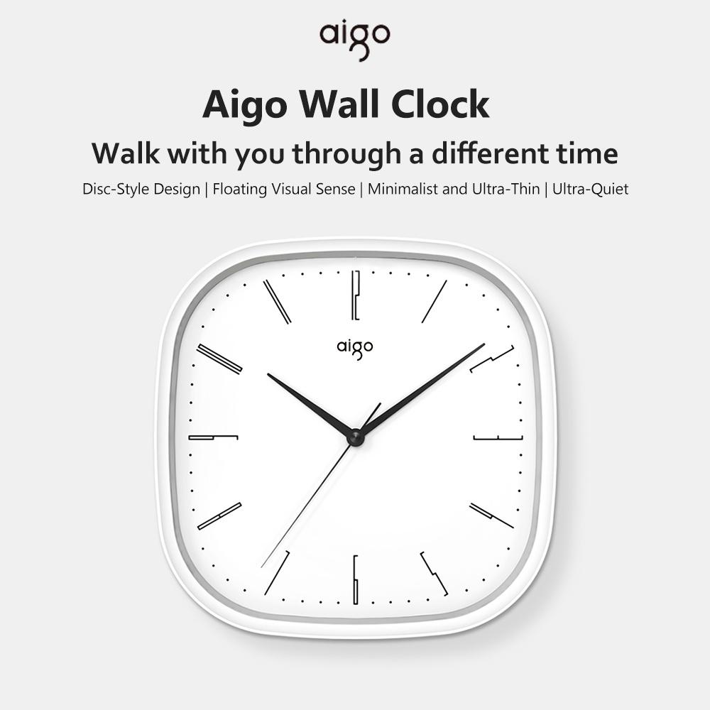 Đồng hồ treo tường Xiaomi Youpin Aigo siêu mỏng thời trang dành cho trang trí phòng khách Hàng nhập khẩu