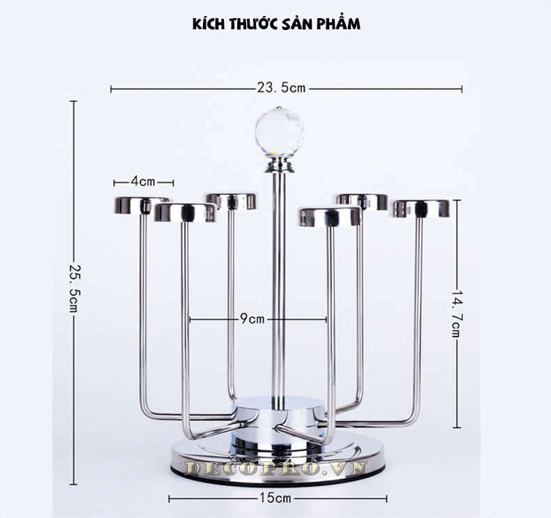 Giá Úp Cốc Đẹp Để Bàn, Giá Để Cốc Chén Sang Chảnh Và Tiện Dụng