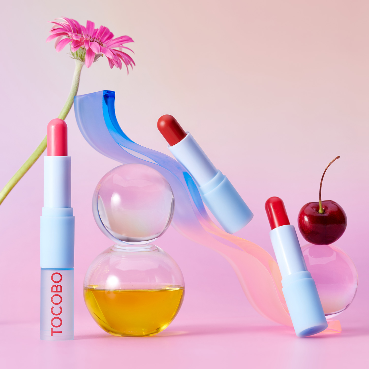 Son Dưỡng Môi Dưỡng ẩm, nuôi dưỡng đôi môi căng mọng Tocobo Glow Ritual Lip Balm 001 Coral Water 3.5gr