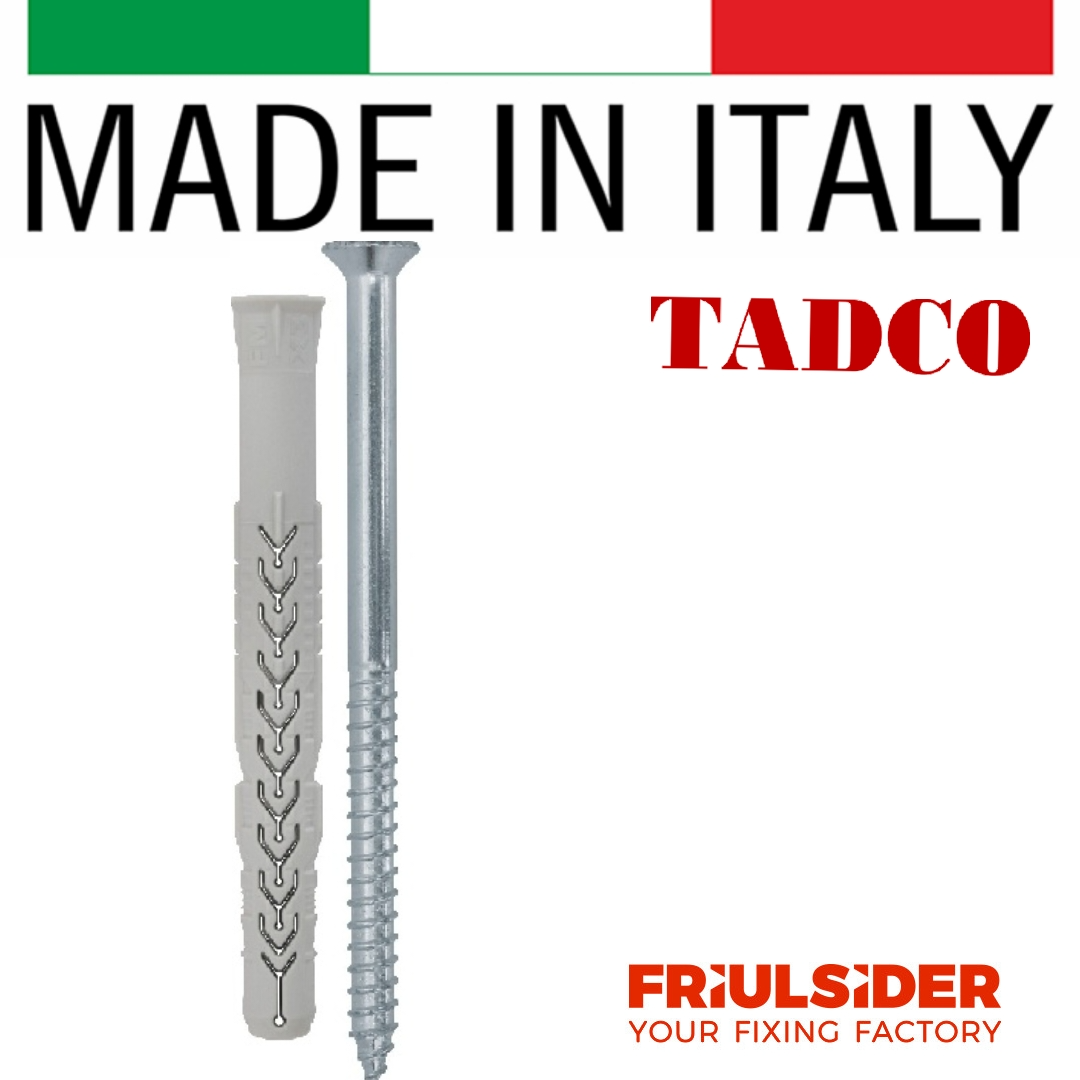 Tắc kê nở nhựa X3-8x80mm nhập khẩu Italy cao cấp Friulsider ( 10 bộ )