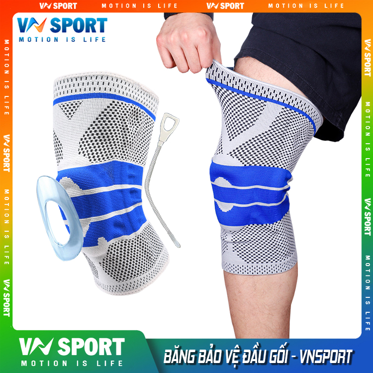 Băng Bảo Vệ Gối 360º, Băng Gối Thể Thao Bảo Vệ Dây Chằng Và Khớp Gối  VNSPORT