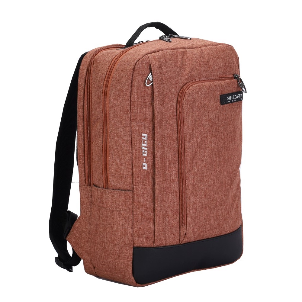 Balo laptop Simplecarry E-City 2 - Brown