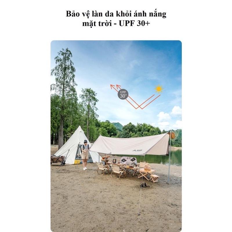 Bạt tăng, tấm tăng lục giác 12m2 BSWOLF- Cắm trại, dã ngoại, phượt cho gia đình, teambuilding 6-8 người.