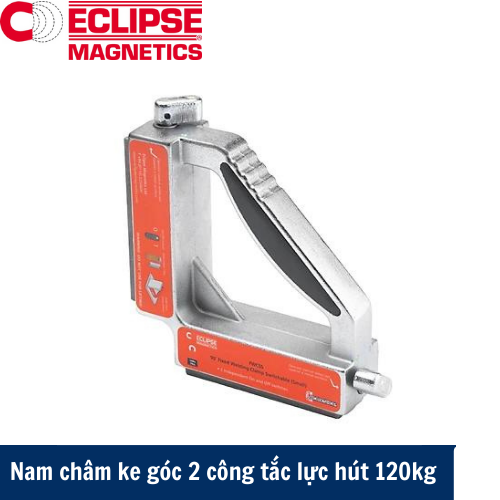 Nam châm ke góc 2 công tắc châu Âu lực hút 120kg Eclipse FWCSL