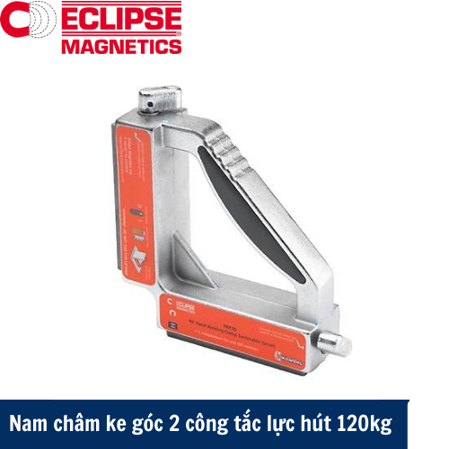 Nam châm ke góc 2 công tắc châu Âu lực hút 120kg Eclipse FWCSL