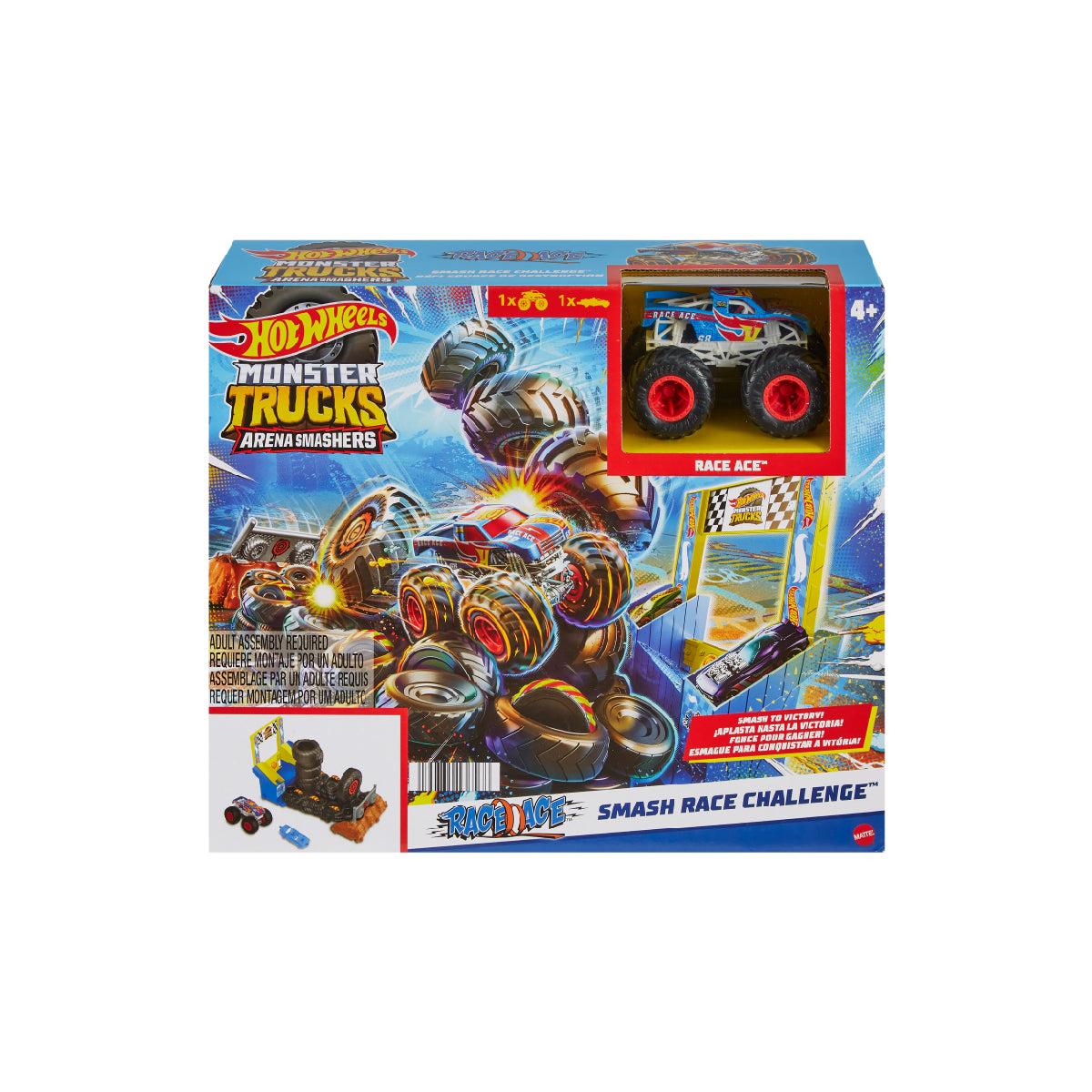 Bộ Đồ Chơi Thử Thách Monster Trucks - Cuộc Đua Kỳ Thú Hot Wheels HNB89/HNB87