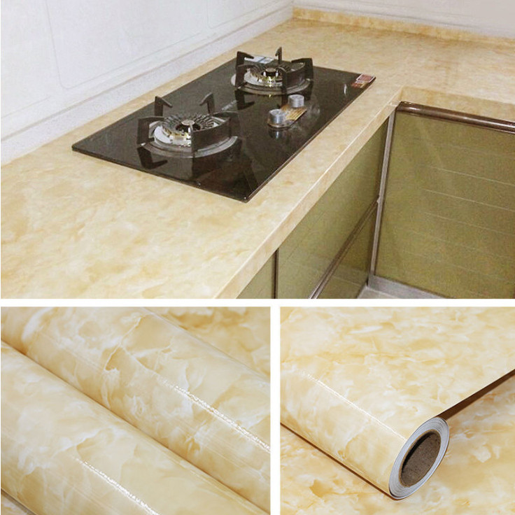 Giấy dán trang trí bếp vân đá HR - Giao màu ngẫu nhiên