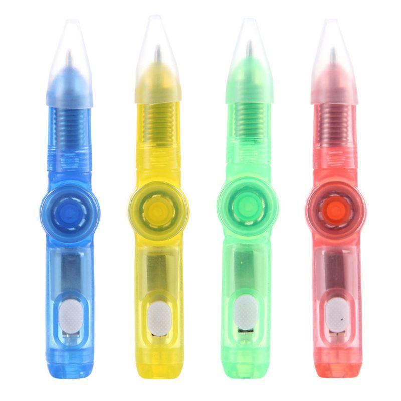 -Bút phát sáng spinner-Bút Đồ Chơi Con Quay Fidget Spinner EDC Đèn LED Phát Sáng Trong Đêm