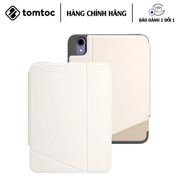 ỐP BAO DA DÀNH CHO IPAD MINI 6 TOMTOC TỪ TÍNH ĐA GÓC VERTICAL HỖ TRỢ SẠC KHÔNG DÂY BÚT PENCIL