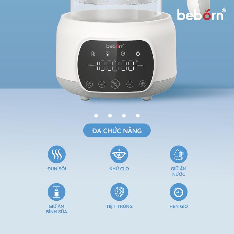Bình đun nước giữ nhiệt pha sữa điện tử Fatzbaby Beborn K05 K05KB