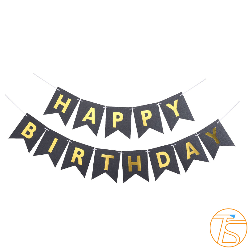 Dây chữ happy birthday giấy nhiều màu - Bộ chữ trang trí sinh nhật cho bé