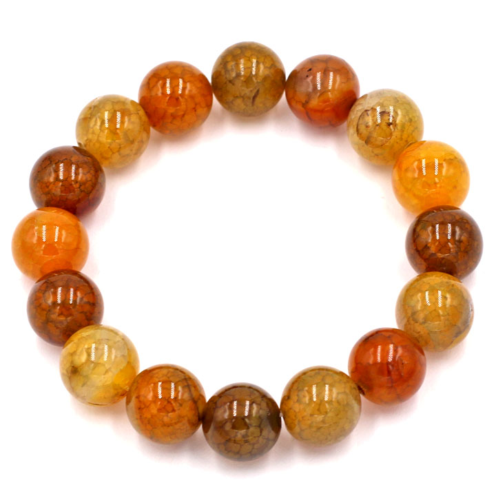 Vòng đeo tay đá vân rồng 12 ly 16 hạt