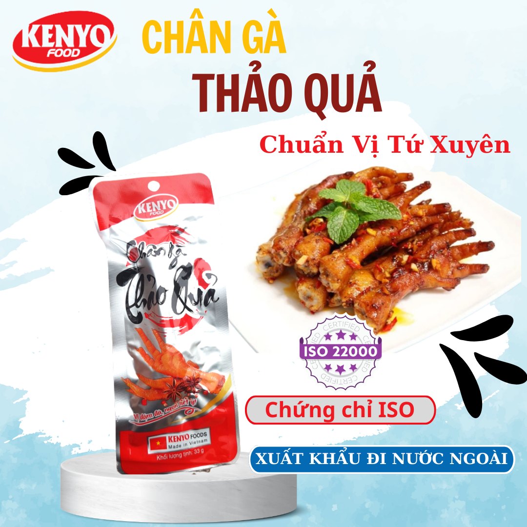 Combo 5 Chân Gà Cay Thảo Quả Hàng Việt Nam Xuất Khẩu - Vị Tứ Xuyên - Thơm - Ngon - Giòn