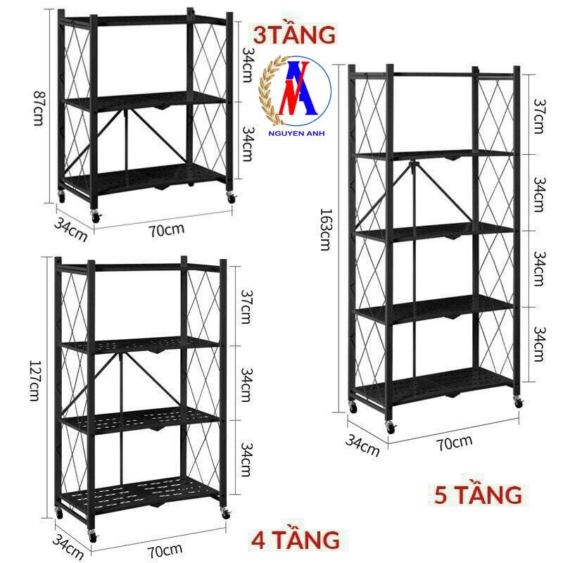 Kệ Gấp Gọn - Để Đồ Đa Năng 3-4 tầng