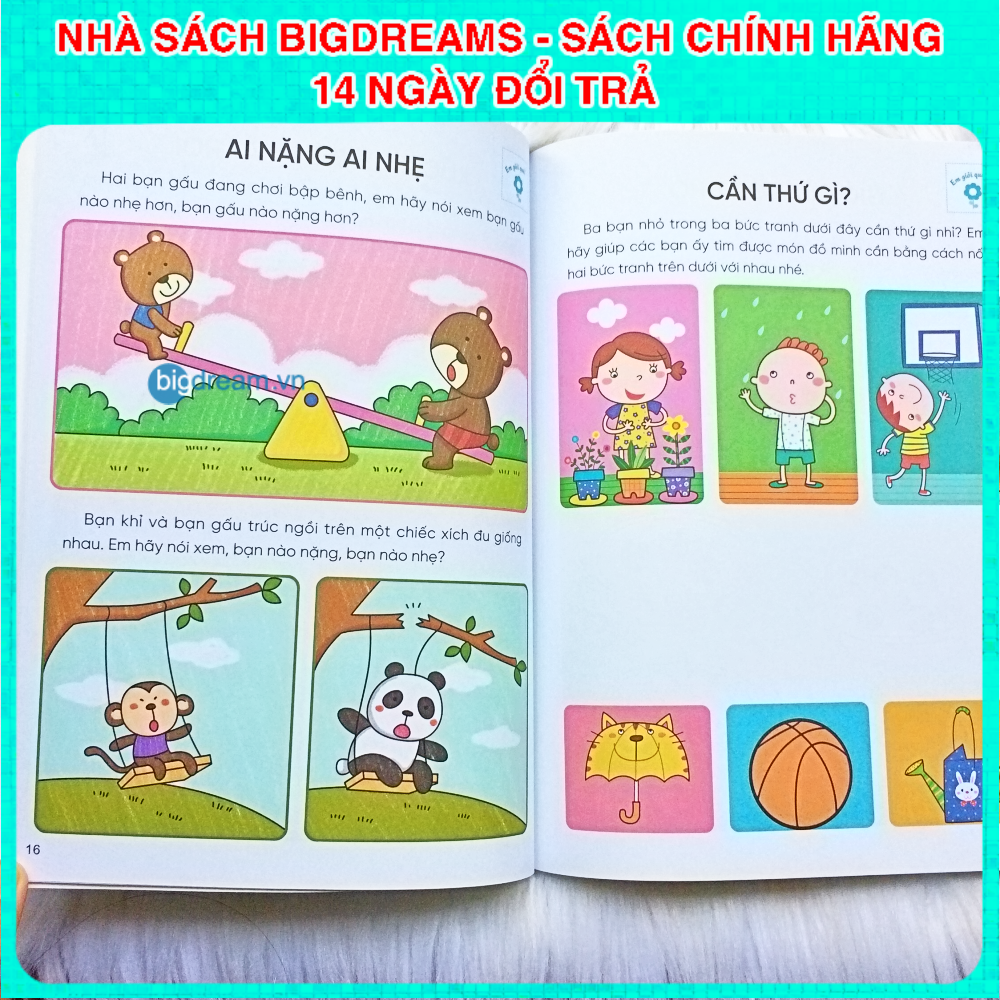 Phát triển IQ Khả năng tư duy logic Rèn luyện tư duy não bộ 2-4 tuổi - Tặng kèm sticker bóc dán thông minh