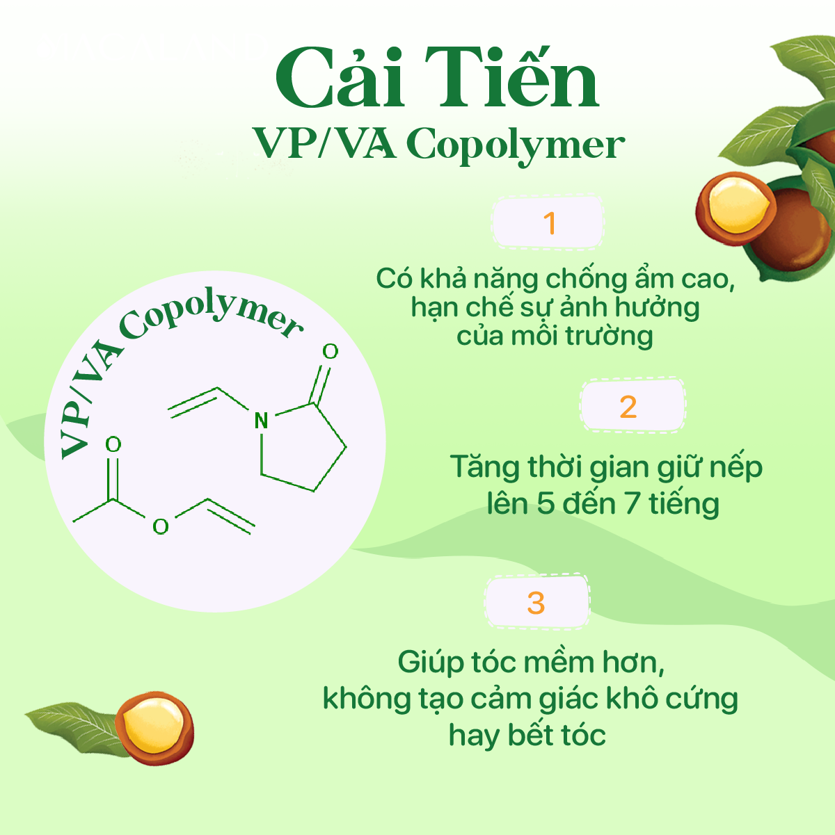 Xịt giữ nếp tạo kiểu và dưỡng tóc 3in1 MACALAND 100ml lưu hương nước hoa, không khô cứng tóc