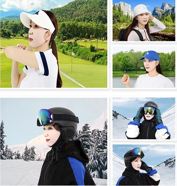 Mặt nạ golf nam Collagen chống nắng dưỡng da mặt khi lên sân hàng nhập khẩu Hàn Quốc