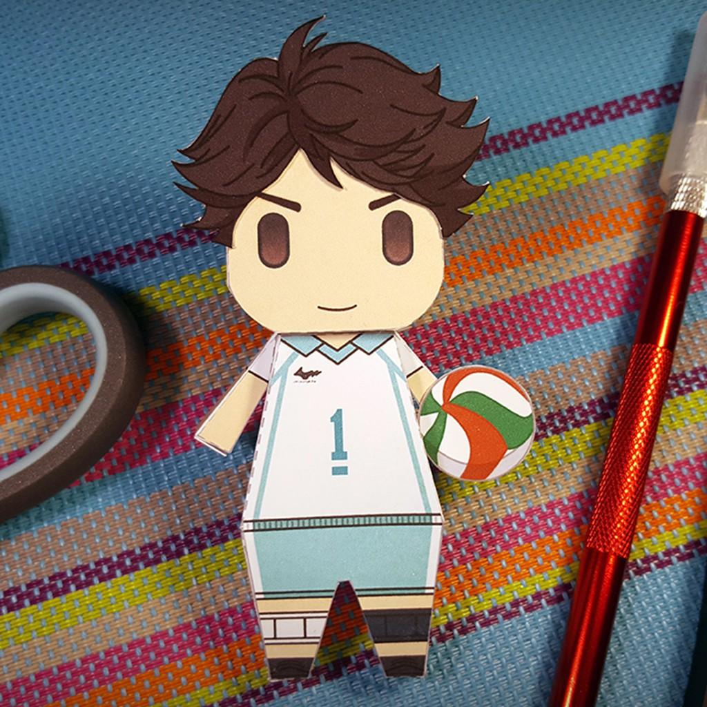 Mô hình giấy Anime Game Chibi Tooru Oikawa - Haikyuu