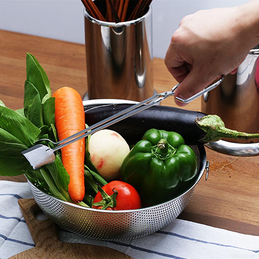 Barbecue Clip Stainless Steel BBQ Food Cooking Clamps Cookware Supplies 30 x 9.5 cm