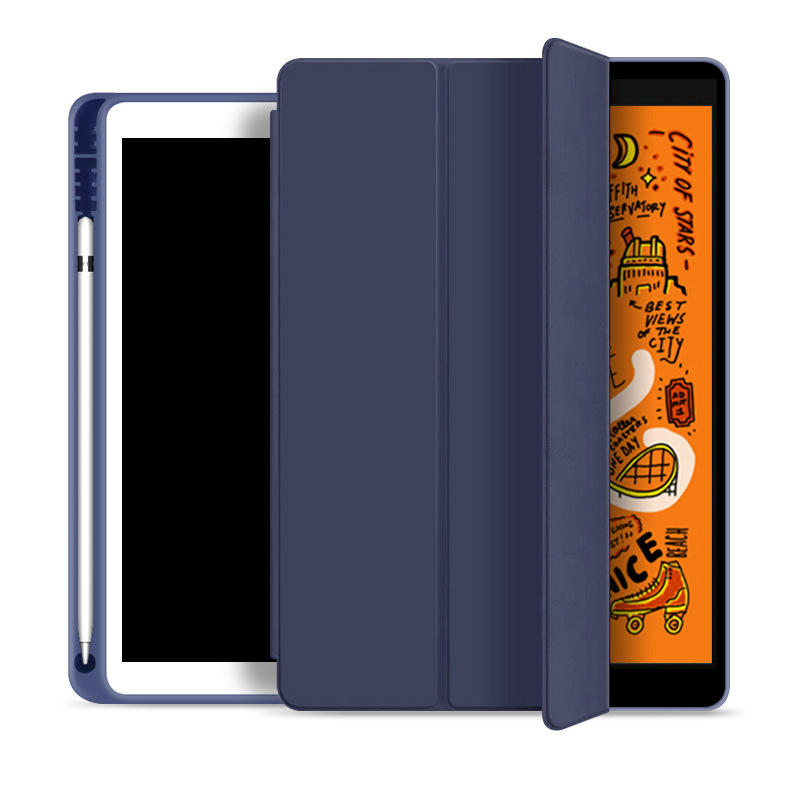 Hình ảnh Bao da TPU cho iPad 10.2-inch Gen 7, Gen 8, Gen 9 Smart Case có khay đựng bút pencil - Hàng chính hãng