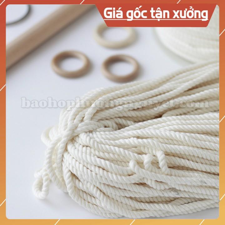 Combo 10 kg Dây cotton, dây trang trí, dây thừng Macrame size 3-4-5mm