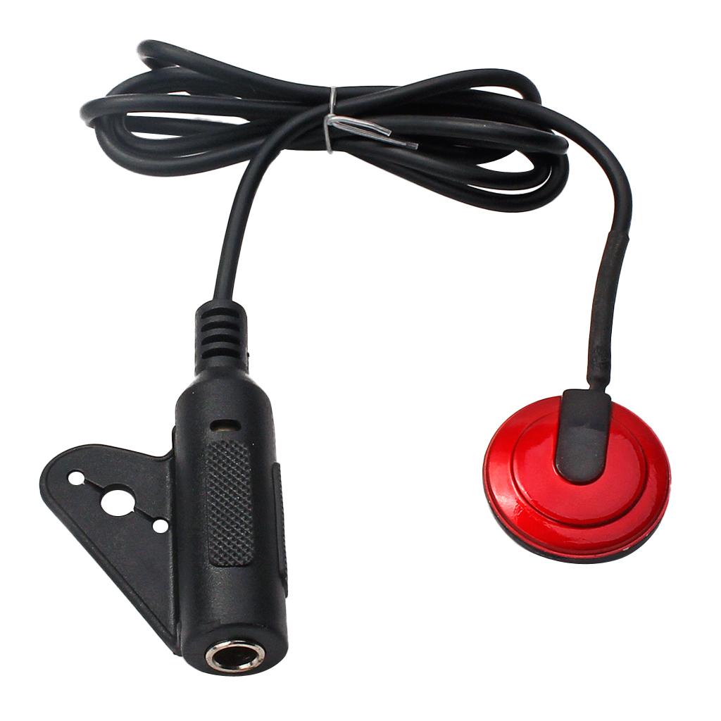 EQ Equalizer Piezo Pickup Transducer 6.35mm Jack For Acoustic Guitar Replacement Parts