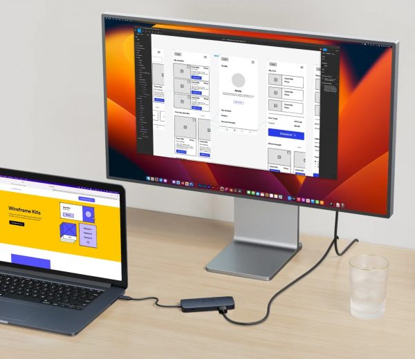 HUB chuyển đổi HyperDrive Next 8 in 1 PORT USB-C cho Macbook/ Laptop – Truyền tải dữ liệu nhanh HD4004GL - Hàng Chính Hãng