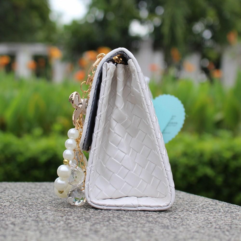 Túi Caro Bóng - Màu Trắng